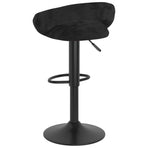 Bar Stools 2 pcs Black Velvet