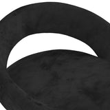 Bar Stools 2 pcs Black Velvet - Close-Up Angle