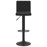 Bar Stools 2 pcs Black Velvet - Top-Down View
