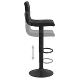 Bar Stools 2 pcs Black Velvet - Close-Up Angle