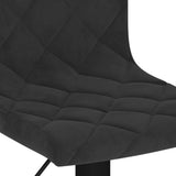 Bar Stools 2 pcs Black Velvet - Low Angle