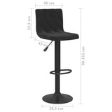 Bar Stools 2 pcs Black Velvet - Extra Image