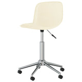 Swivel Dining Chair Cream Fabric
