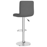 Bar Stools 2 pcs Dark Grey Fabric - Rear View