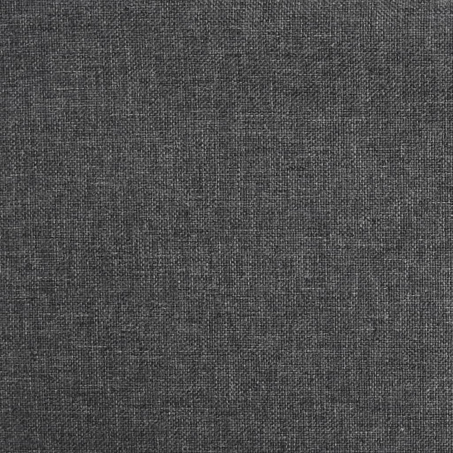 Bar Stools 2 pcs Dark Grey Fabric