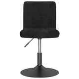 Swivel Dining Chairs 2 pcs Black Velvet - Top-Down View