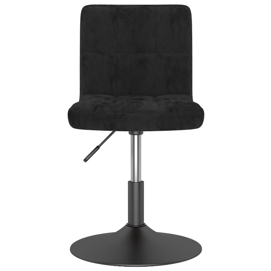 Swivel Dining Chairs 2 pcs Black Velvet