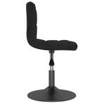 Swivel Dining Chairs 2 pcs Black Velvet