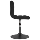 Swivel Dining Chairs 2 pcs Black Velvet - 45-Degree Angle
