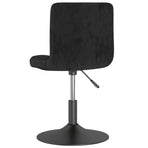 Swivel Dining Chairs 2 pcs Black Velvet