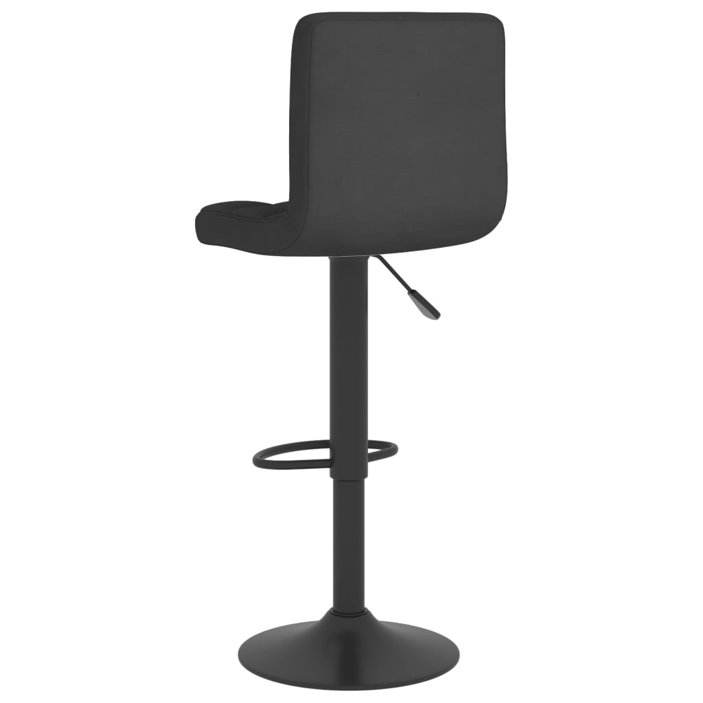 Bar Stools 2 pcs Black Fabric