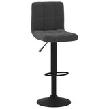 Bar Stools 2 pcs Black Velvet - Side View