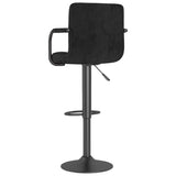 Bar Stools 2 pcs Black Velvet - Rear View