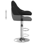Bar Stools 2 pcs Black Faux Leather