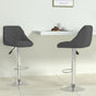 Bar Stool 2 Pcs Dark Grey Velvet