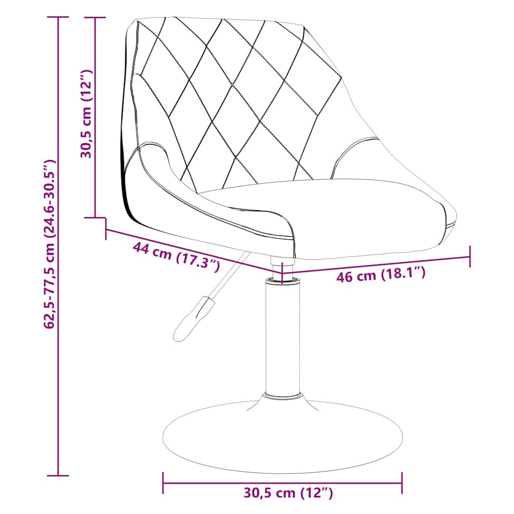 Bar Stool Black Velvet