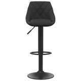 Bar Stool Black Velvet - Side View