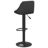 Bar Stool Black Velvet - 45-Degree Angle