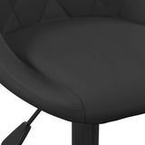 Bar Stool Black Velvet - Close-Up Angle