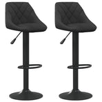 Bar Stools 2 pcs Black Velvet