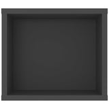 Hanging TV Cabinet Grey 100x30x26.5 cm Engineered Wood - 45-Degree Angle