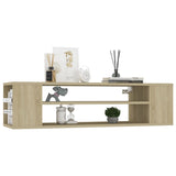 Hanging TV Cabinet Sonoma Oak 100x30x26.5 cm Engineered Wood - Side View