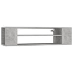 Hanging TV Cabinet Concrete Grey 100x30x26.5 cm Engineered Wood