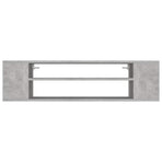Hanging TV Cabinet Concrete Grey 100x30x26.5 cm Engineered Wood