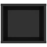 Hanging TV Cabinet High Gloss Black 100x30x26.5 cm Engineered Wood