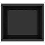 Hanging TV Cabinet High Gloss Black 100x30x26.5 cm Engineered Wood - 45-Degree Angle