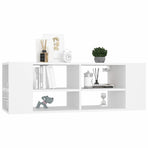 Wall-Mounted TV Cabinet White 102x35x35 cm Engineered Wood