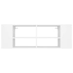Wall-Mounted TV Cabinet White 102x35x35 cm Engineered Wood