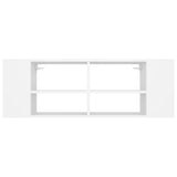 Wall-Mounted TV Cabinet White 102x35x35 cm Engineered Wood - Top-Down View