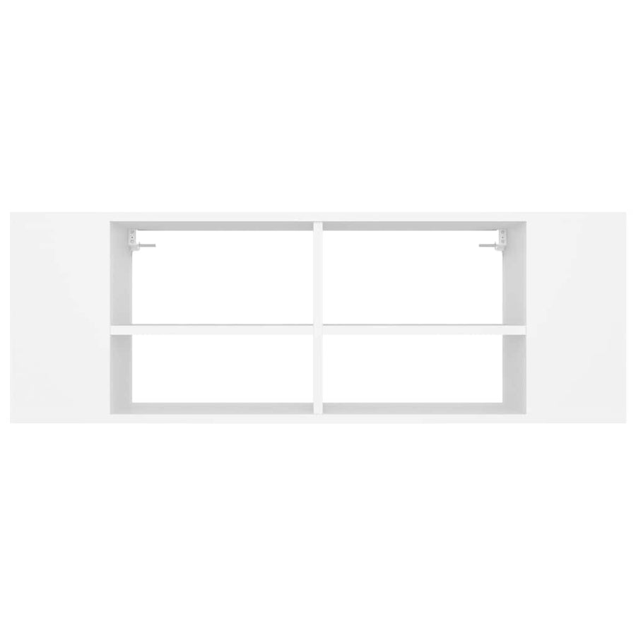 Wall-Mounted TV Cabinet White 102x35x35 cm Engineered Wood