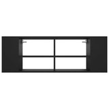 Wall-Mounted TV Cabinet Black 102x35x35 cm Engineered Wood