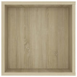 Wall-Mounted TV Cabinet Sonoma Oak 102x35x35 cm Engineered Wood - 45-Degree Angle