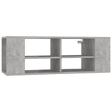 Wall-Mounted TV Cabinet Concrete Grey 102x35x35 cm Engineered Wood - Front View