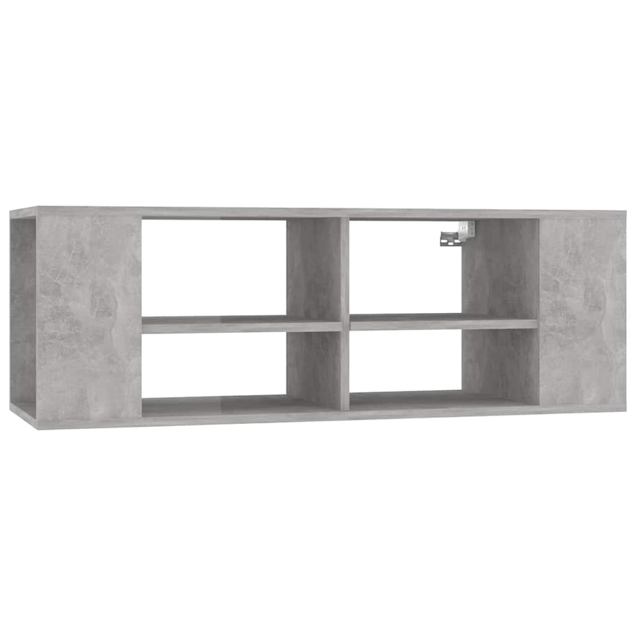 Wall-Mounted TV Cabinet Concrete Grey 102x35x35 cm