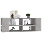 Wall-Mounted TV Cabinet Concrete Grey 102x35x35 cm