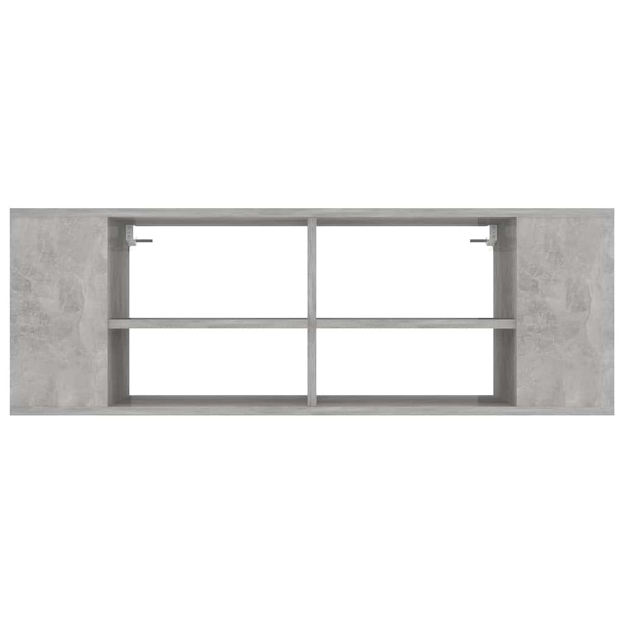 Wall-Mounted TV Cabinet Concrete Grey 102x35x35 cm