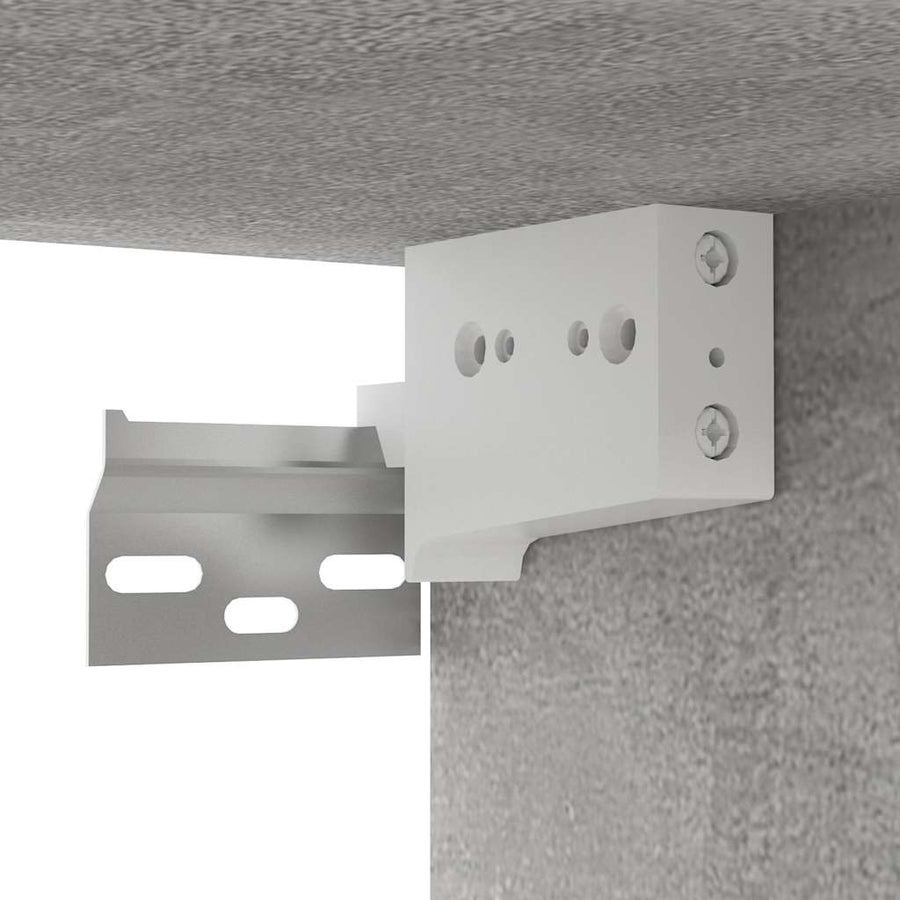 Wall-Mounted TV Cabinet Concrete Grey 102x35x35 cm