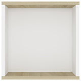 Wall-Mounted TV Cabinet White&Sonoma Oak 102x35x35cm Engineered Wood - 45-Degree Angle