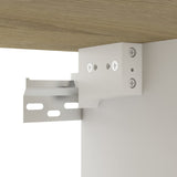 Wall-Mounted TV Cabinet White&Sonoma Oak 102x35x35cm Engineered Wood - Rear View