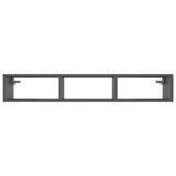 Wall Shelf Grey 102x30x17 cm Engineered Wood