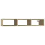 Wall Shelf Sonoma Oak 102x30x17 cm Engineered Wood - Front View