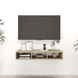 Wall Shelf Sonoma Oak 102x30x17 cm Engineered Wood