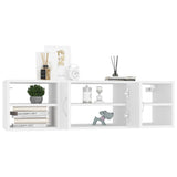 Wall Shelf White 102x30x29 cm Engineered Wood - Top-Down View