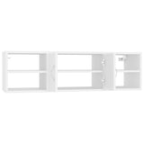 Wall Shelf White 102x30x29 cm Engineered Wood - 45-Degree Angle