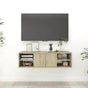 Wall Shelf Sonoma Oak 102x30x29 cm Engineered Wood