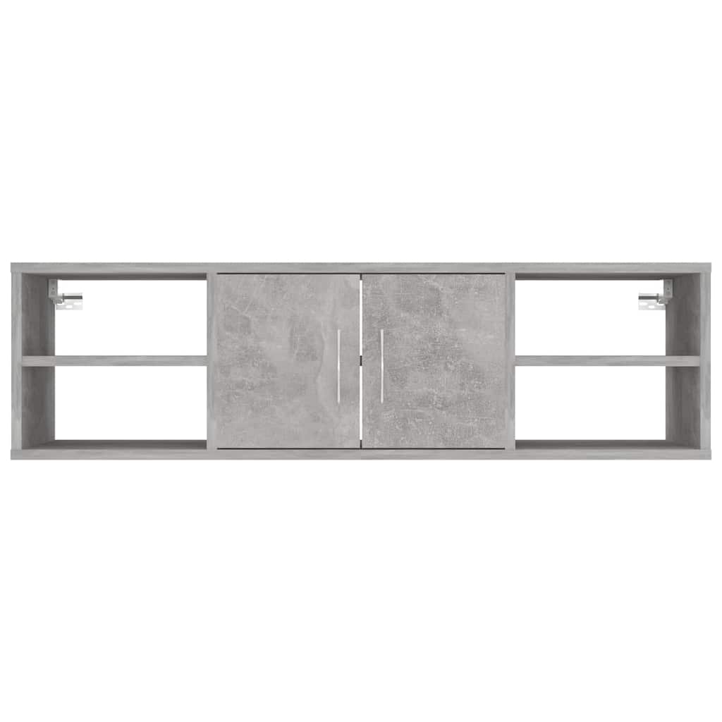 Wall Shelf Concrete Grey 102x30x29 cm Engineered Wood